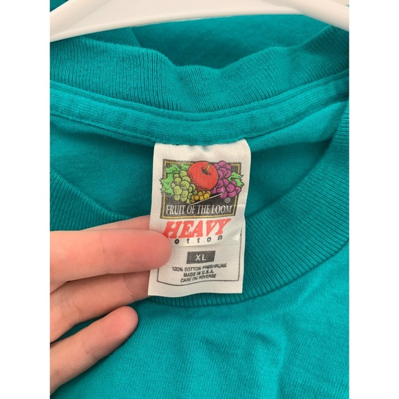 Fruit of the Loom Men Size XL Blue Over What Hill Single Stitch VTG Shirt - Picture 4 of 6